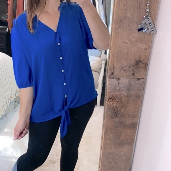 Chicos blue top size 3 - Picture 3 of 8